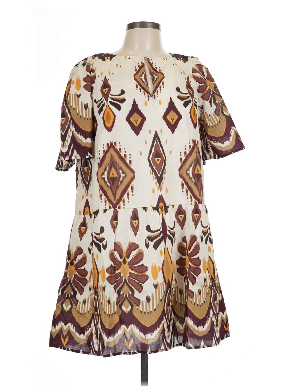NWT Anthropologie Velvet by Graham & Spencer Boho Printed Short Sleeve Dress - Picture 5 of 8